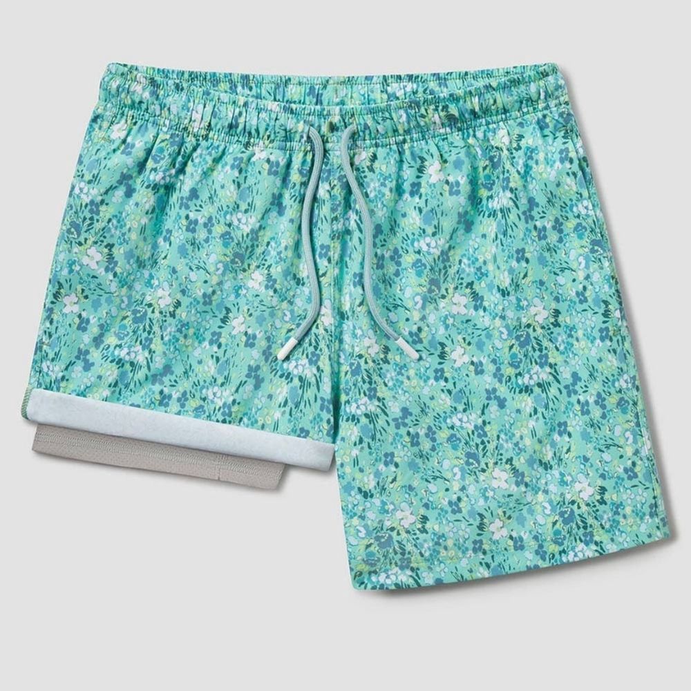 SERENITY SPRINGS SWIM SHORT, Color: SERENITY SPRINGS, Size: XXLARGE