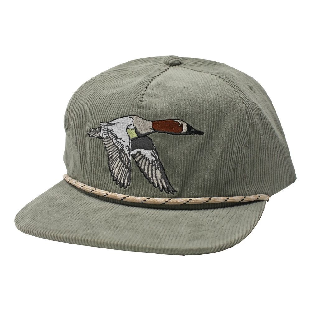 CANVAS BACK CORDUROY HAT, Color: AGAVE