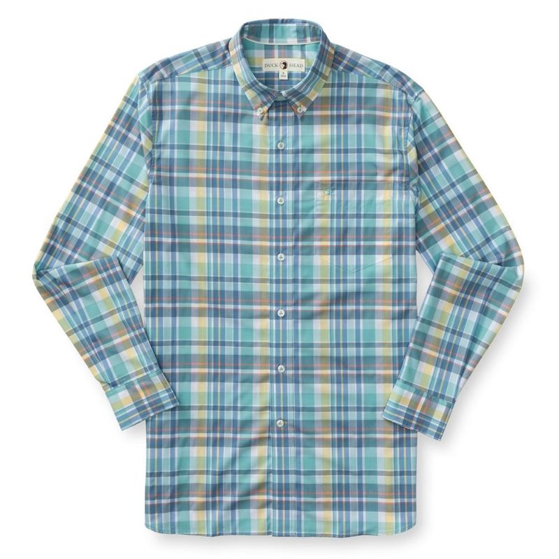 LONGSLEEVE PERFORMANCE POPLIN SPORT SHIRT - PAGE PLAID