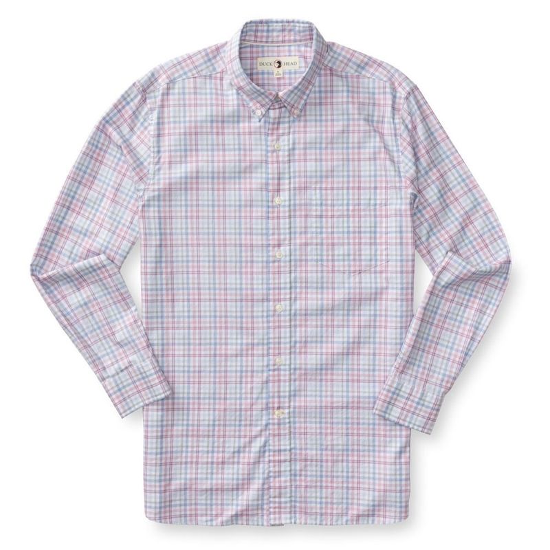 LONGSLEEVE COTTON TWILL SPORT SHIRT - WINSTON PLAID