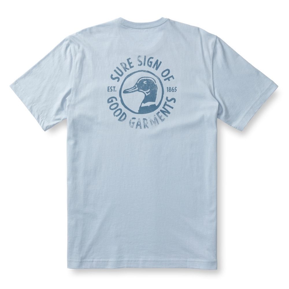 SURE SIGN SHORT SLEEVE T-SHIRT, Color: LIGHT BLUE, Color Code: 451, Size: XLARGE