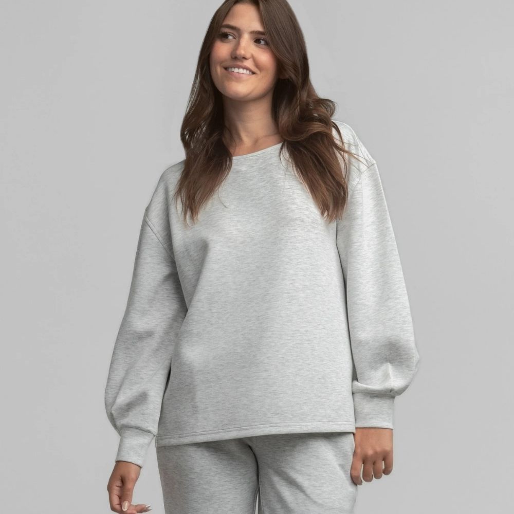 ASTRO KNIT TOP LONGSLEEVE, Color: STONE, Size: XLARGE