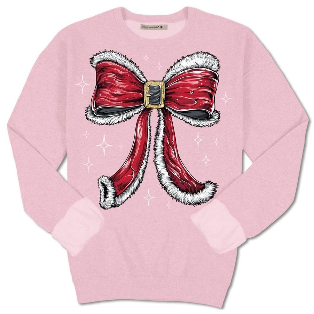 CREW BOW TUTU SWEATSHIRT, Color: PINK, Size: XLARGE/XXLARGE