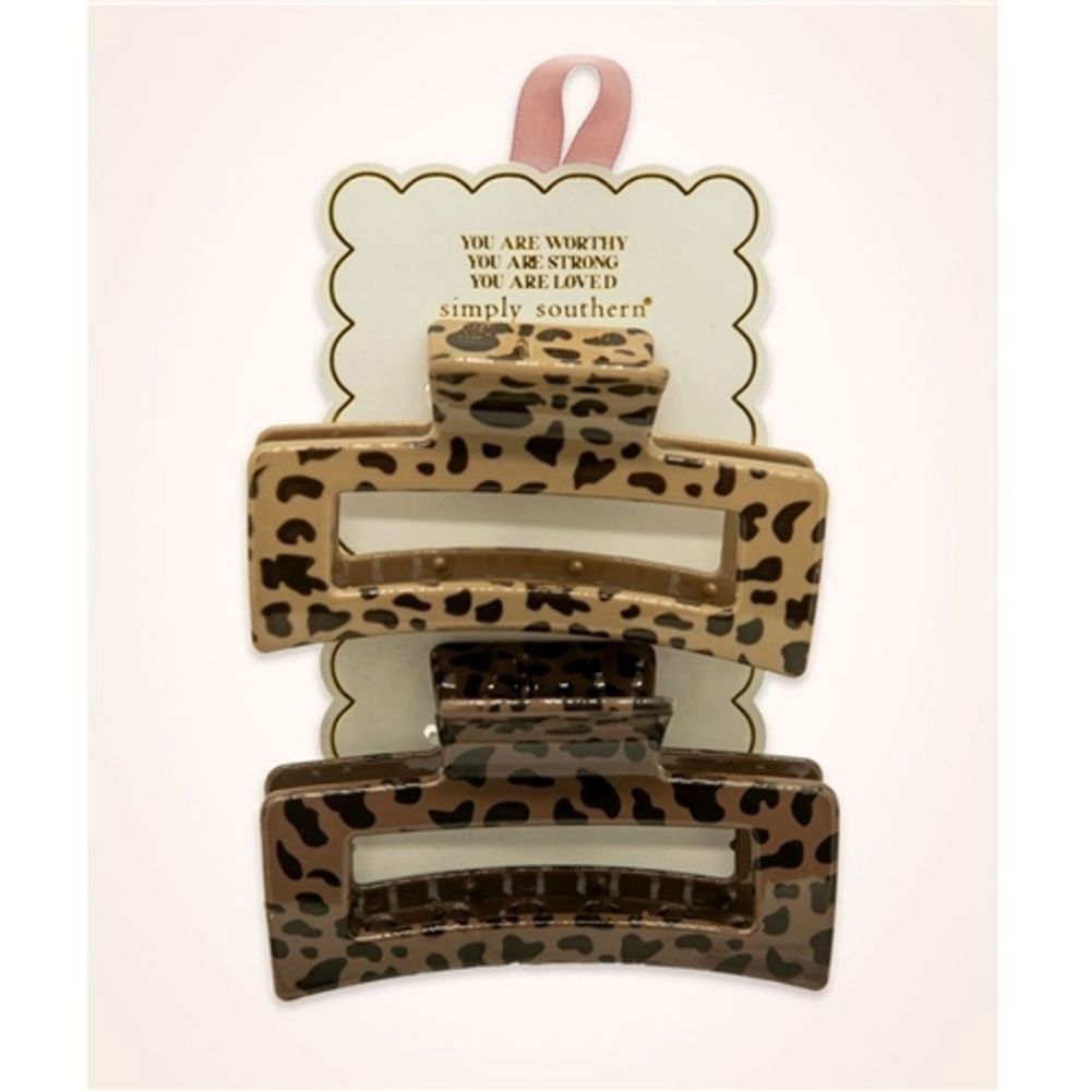 HAIR CLIP LEOPARD, Color: LEOPARD PRINT