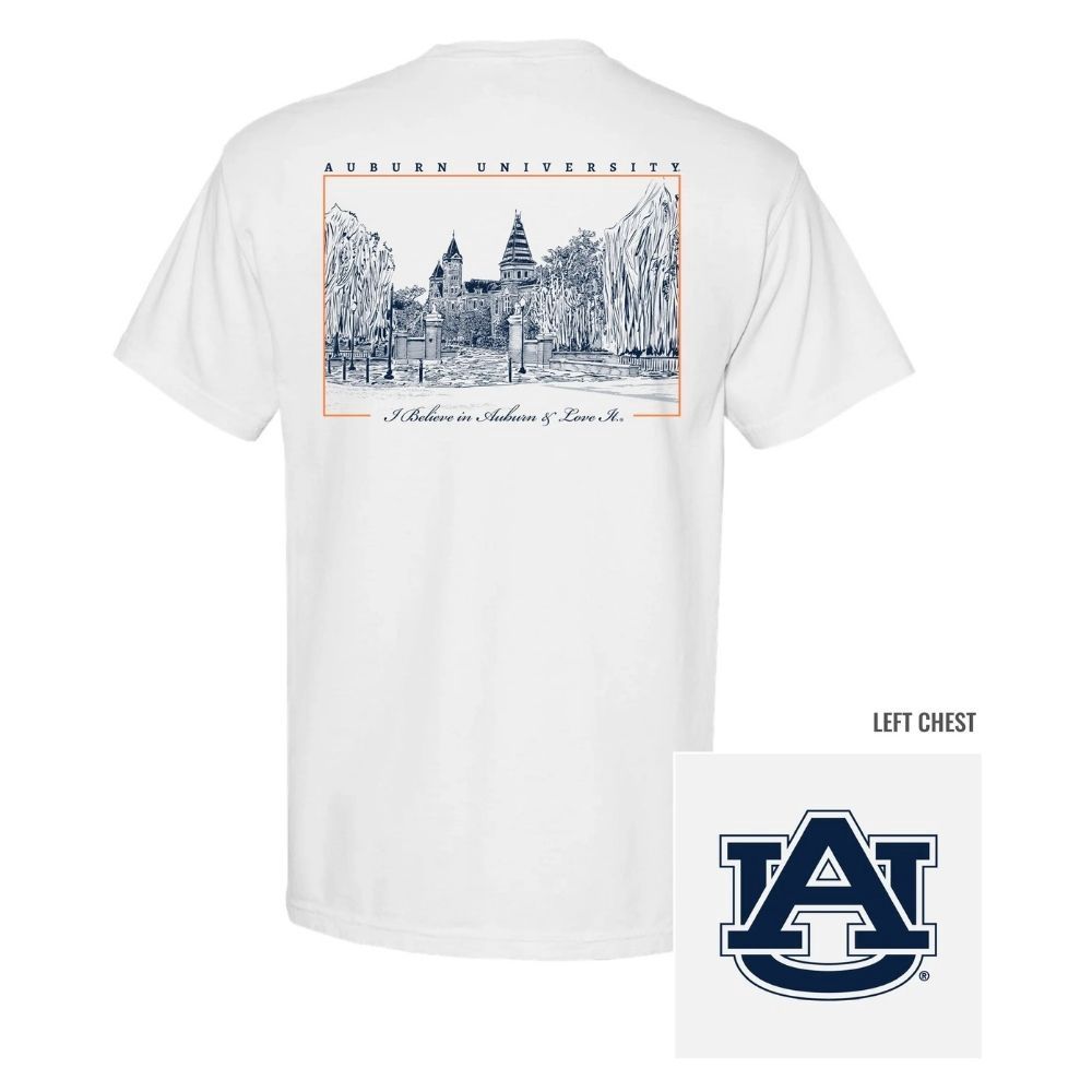 I BELIEVE IN AUBURN T-SHIRT, Color: WHITE, Size: SMALL
