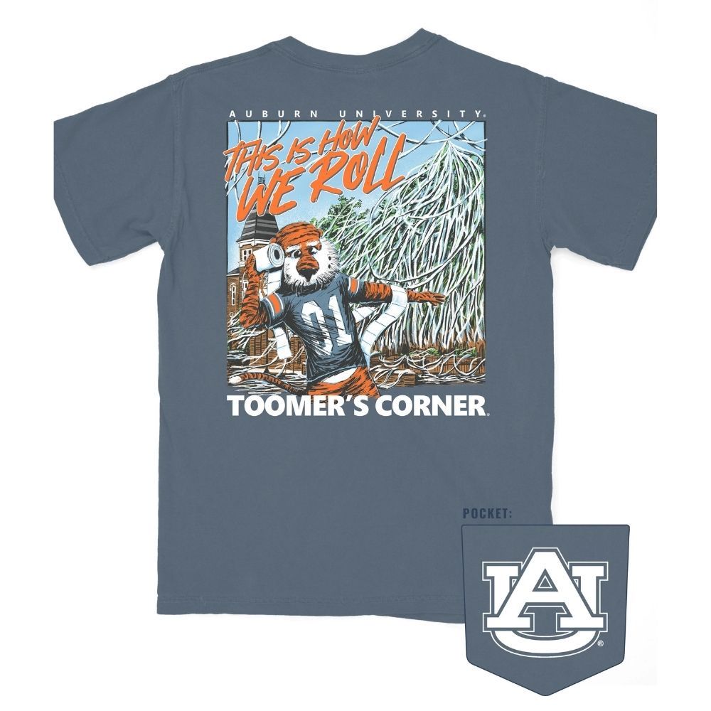 THIS IS HOW WE ROLL T-SHIRT, Color: DENIM, Size: SMALL