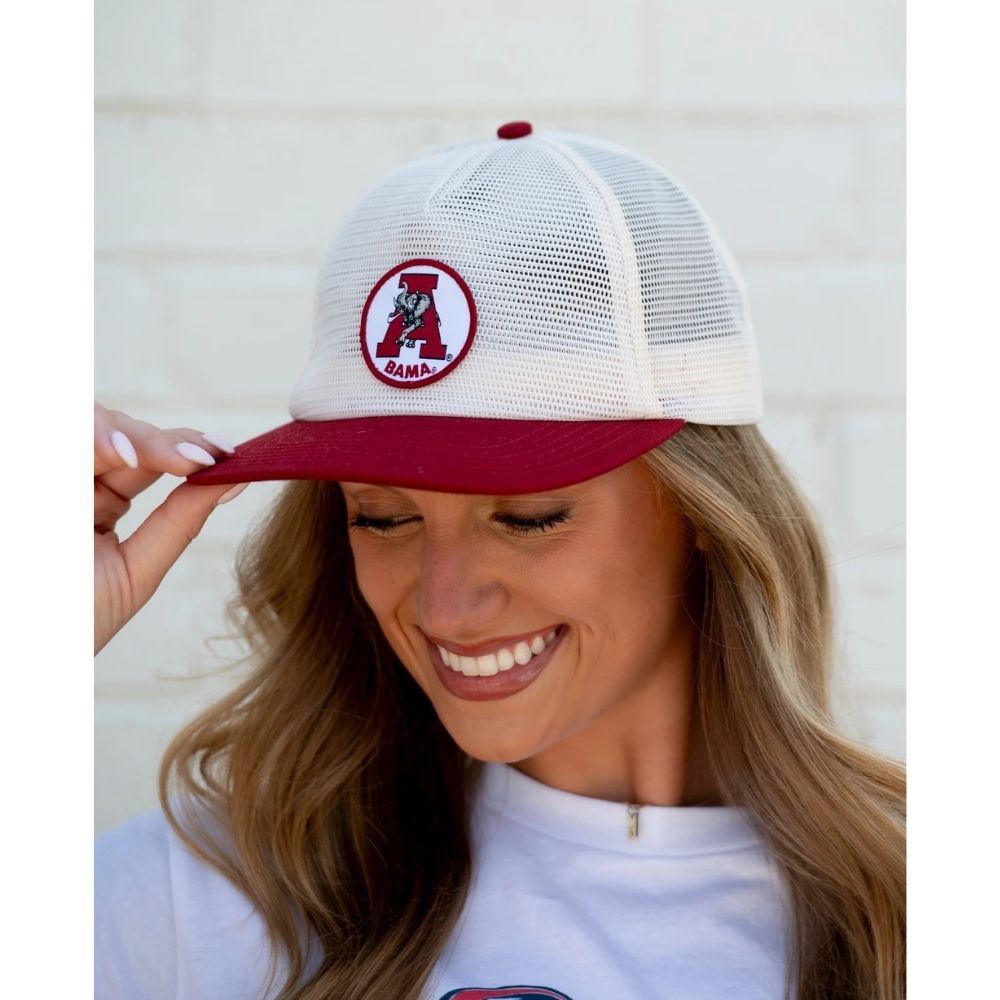 VAULT A PATCH MESH HAT, Color: WHITE/RED