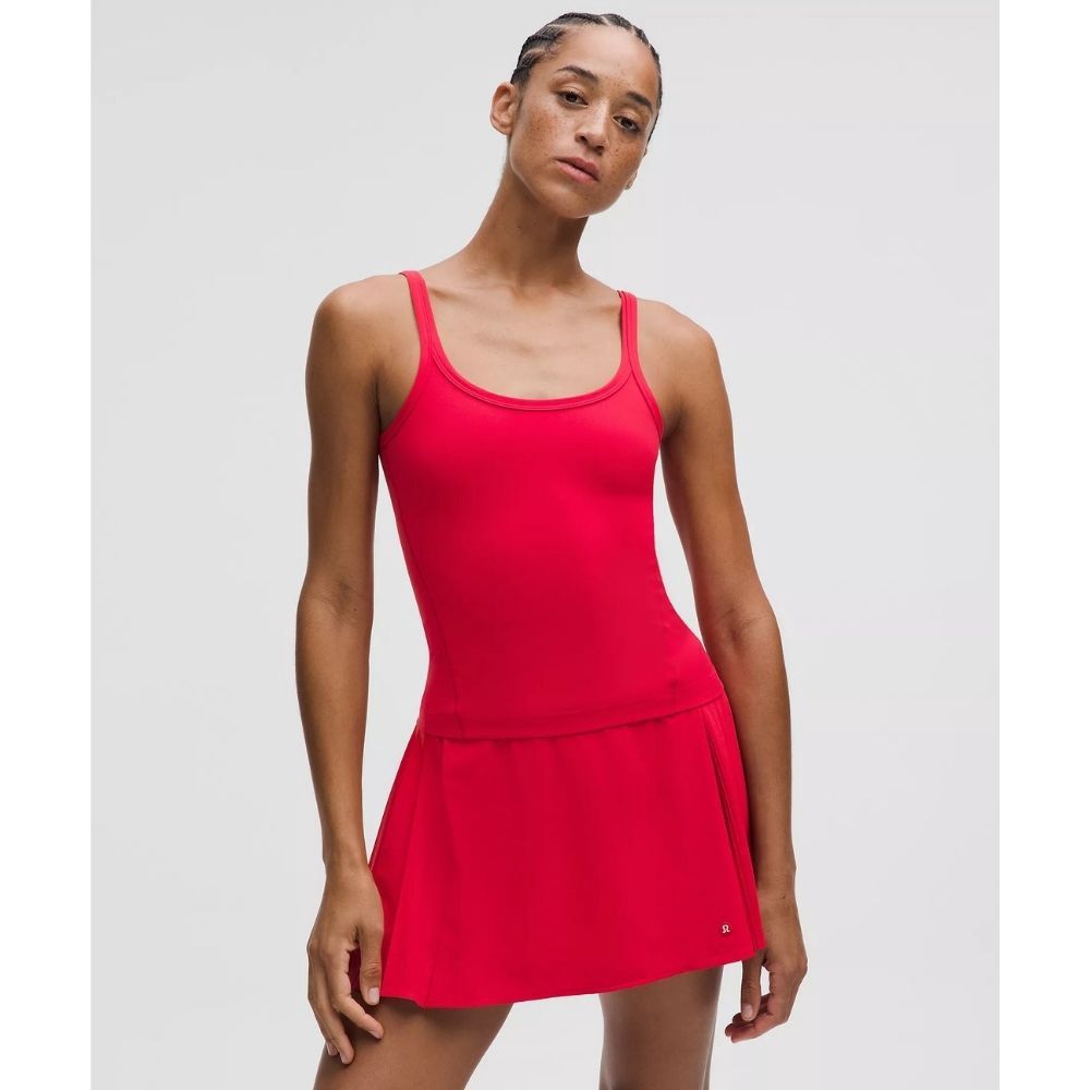 LULULEMON ALIGN SCOOP WAIST- LENGTH TANK, Color: RED, Size: 2