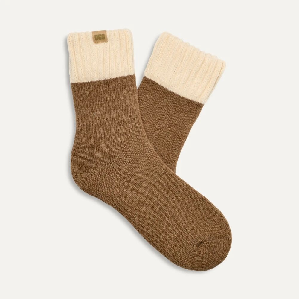 M CAMDYN COZY SOCK, Color: CHESTNUT CREAM, Style: 1145338