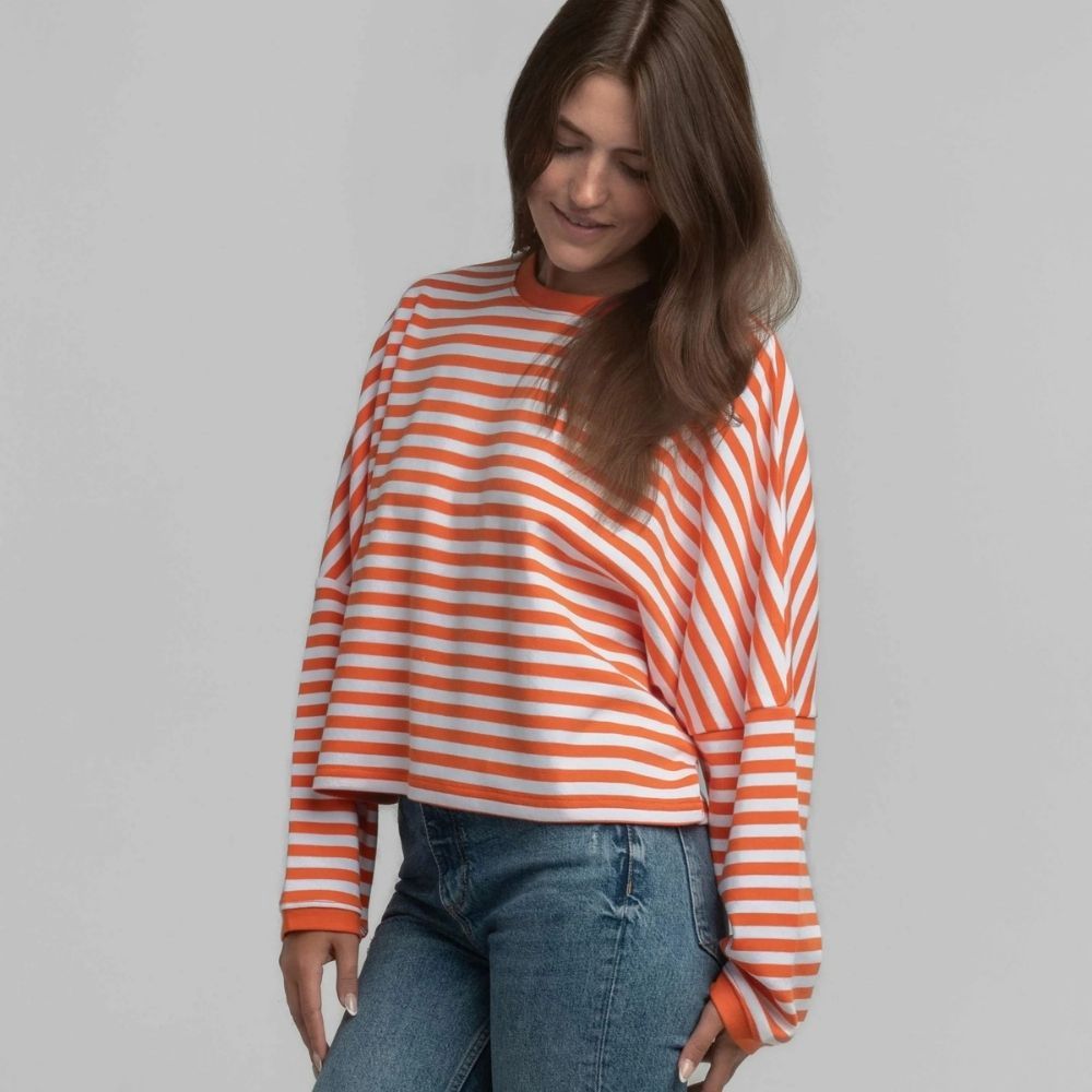 ON THE LINE LONGSLEEVE, Color: KOI, Size: SMALL