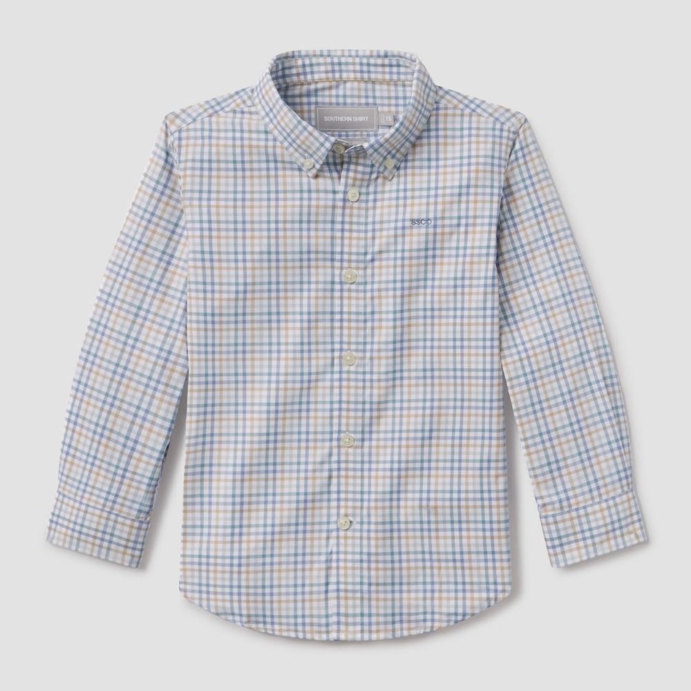 YOUTH BOYS SAMFORD CHECK LONGSLEEVE, Color: OXFORD, Size: Y XLARGE, Style: 5W004-1279