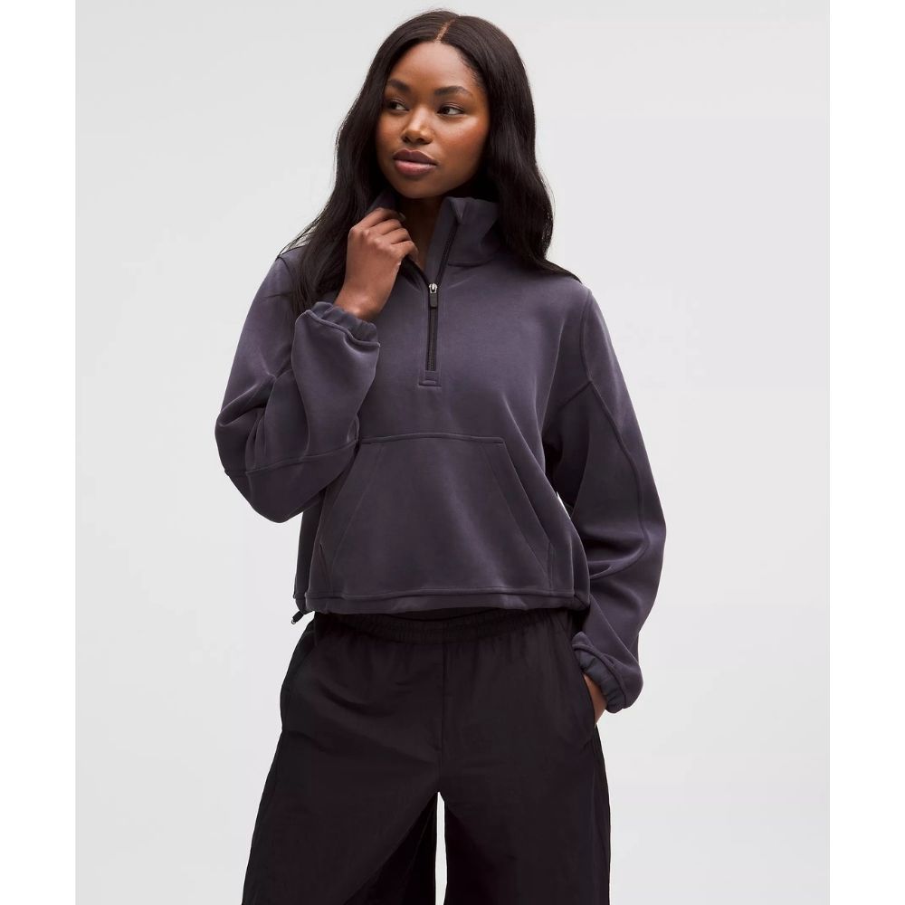 BRUSHED SOFTSTREME HALF ZIP, Color: NIGHTMOTH, Size: 2