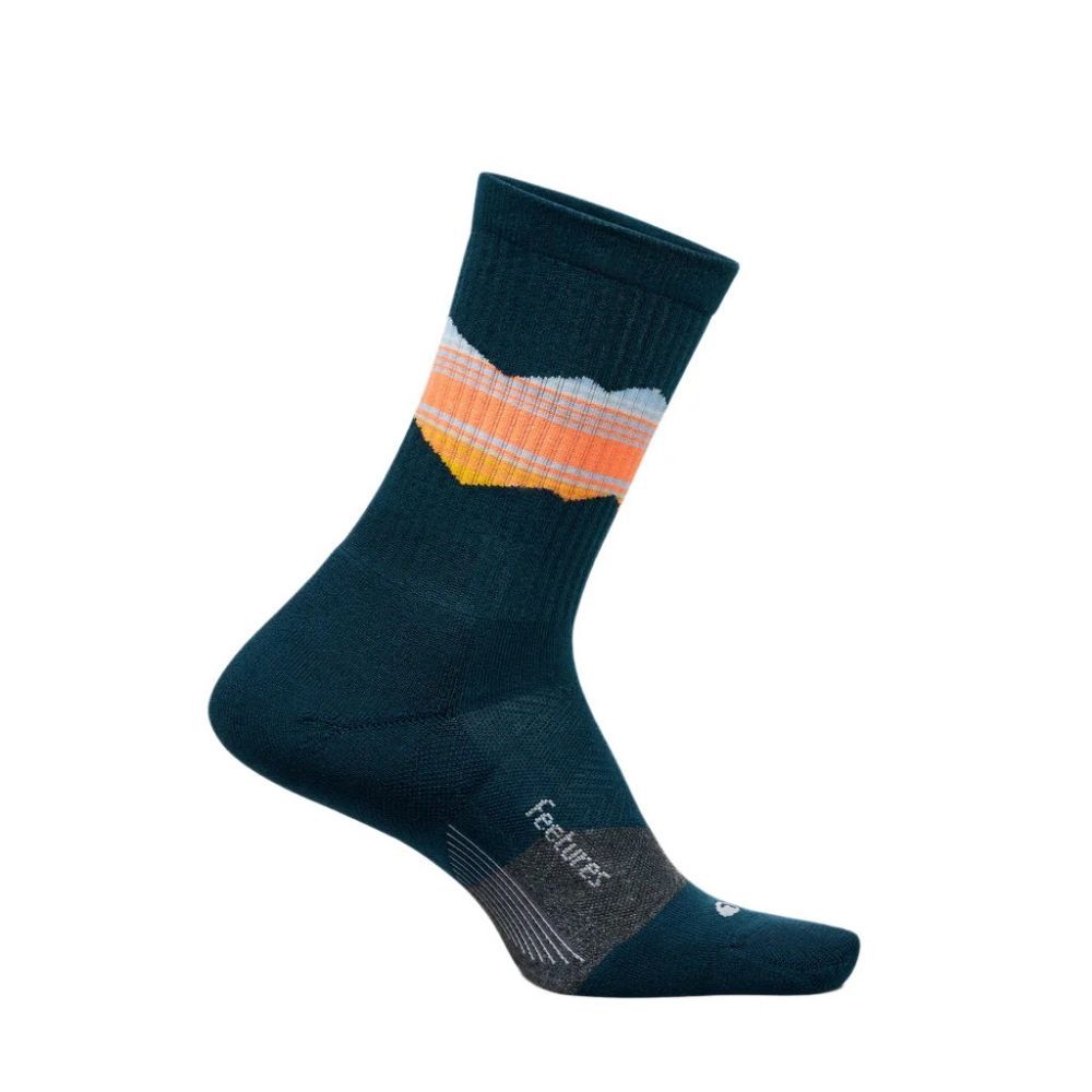 Trail Mini Crew Max Cushion Socks, Color: Blue Ridge Navy, Color Code: 716, Size: S