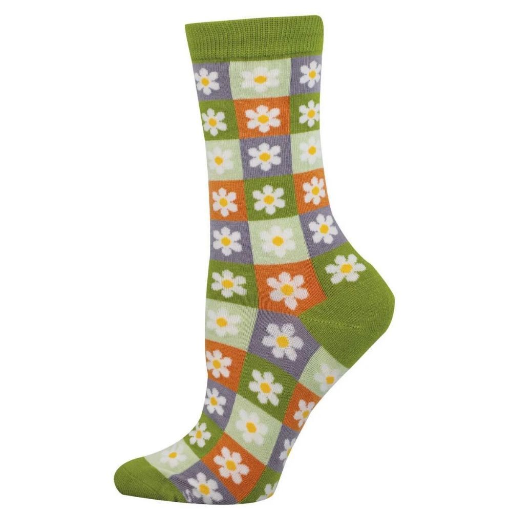 DAISY SQUARES, Color: GREEN, Size: 9-11