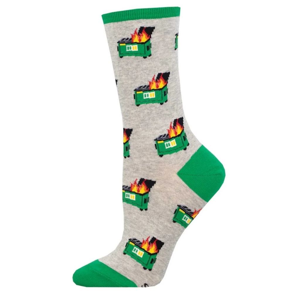 W DUMPSTER FIRE SOCKS