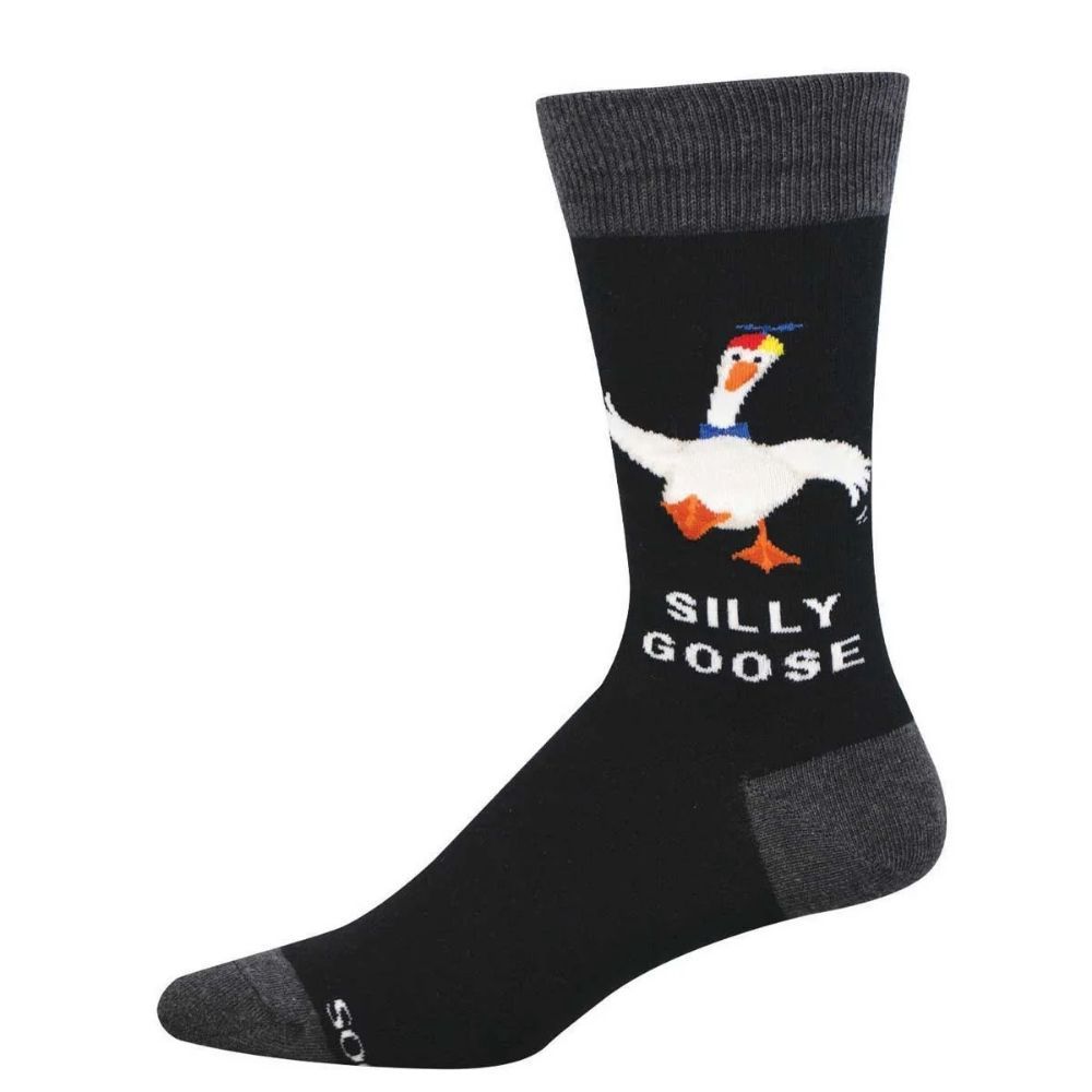 SILLY GOOSE, Color: BLACK, Size: 10-13