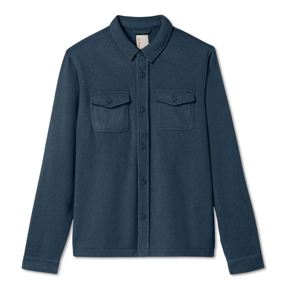 ASPEN SHIRT JACKET, Color: OCEAN BLUE, Size: MEDIUM, Style: V593