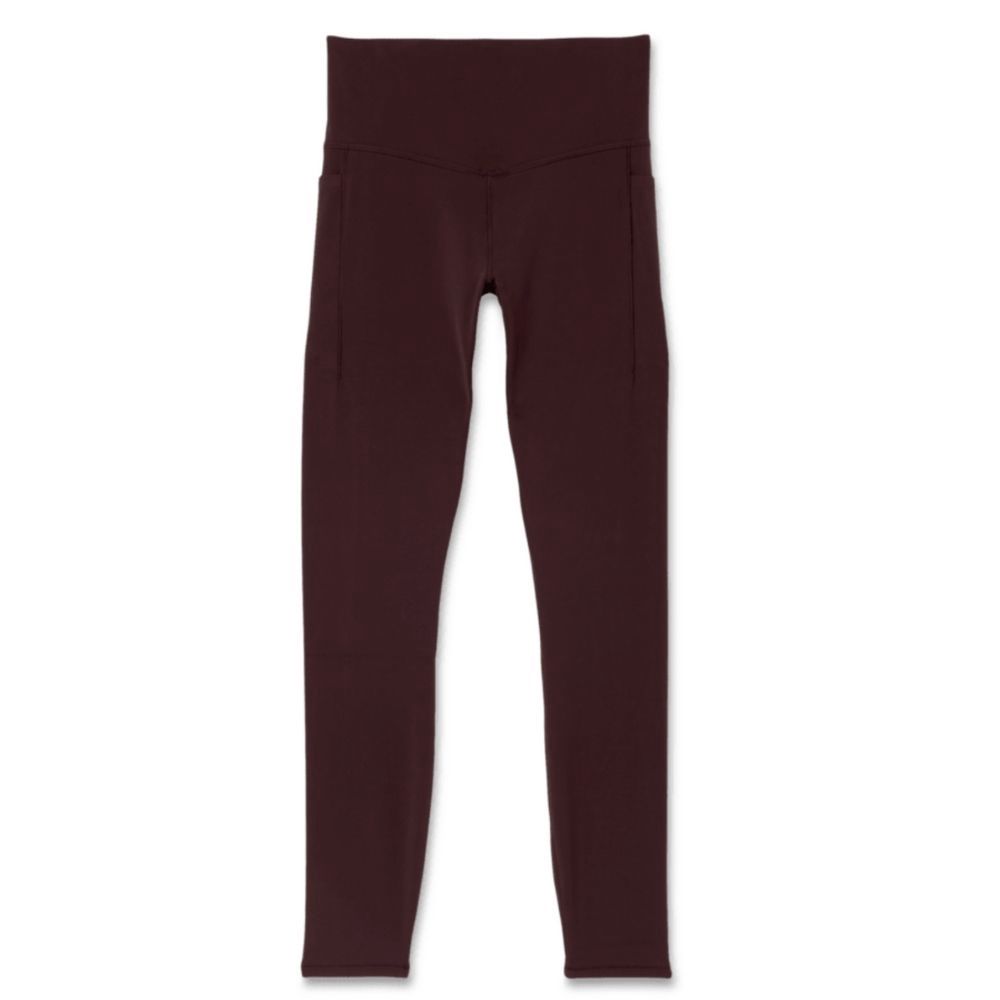 VUORI ALLTHEFORM POCKET LEGGING, Color: RAISIN, Size: SMALL, Style: VW4156