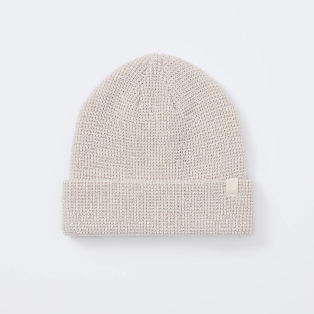 ALPINE WAFFLE BEANIE, Color: SALT, Size: ONS, Style: V864