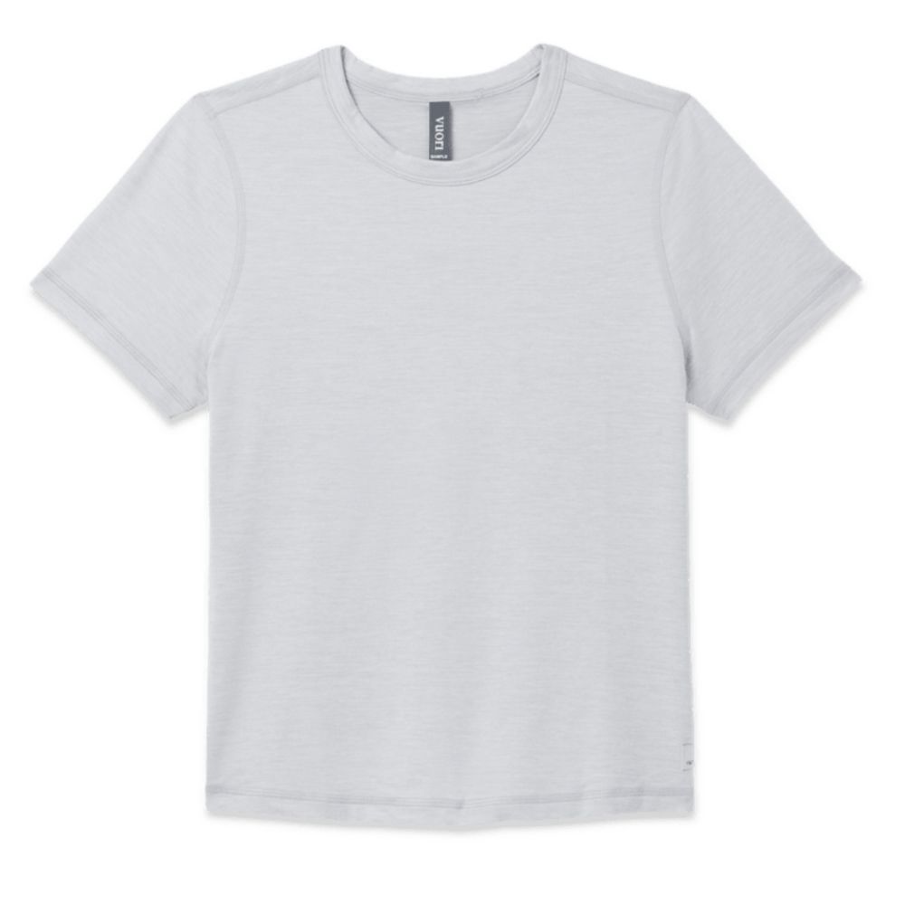 SHORTSLEEVE LUX TEE, Color: LIGHT HEATHER GREY, Size: X SMALL, Style: VW1280