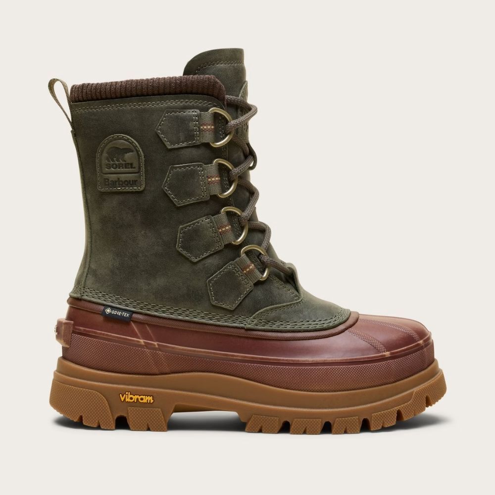 SOREL X BARBOUR CARIBOU HORIZON GTX, Color: ALPINE TUNDRA, Size: M4.5/W6