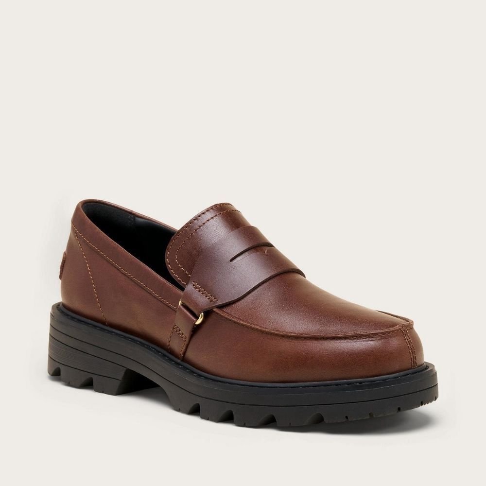 REVEL AVE LOAFER, Color: TOBACCO BLACK, Size: 6
