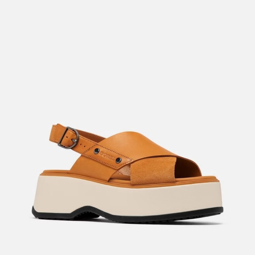 W DAYSPRING CRISSCROSS SANDAL, Color: CANYON GOLD, Size: 6