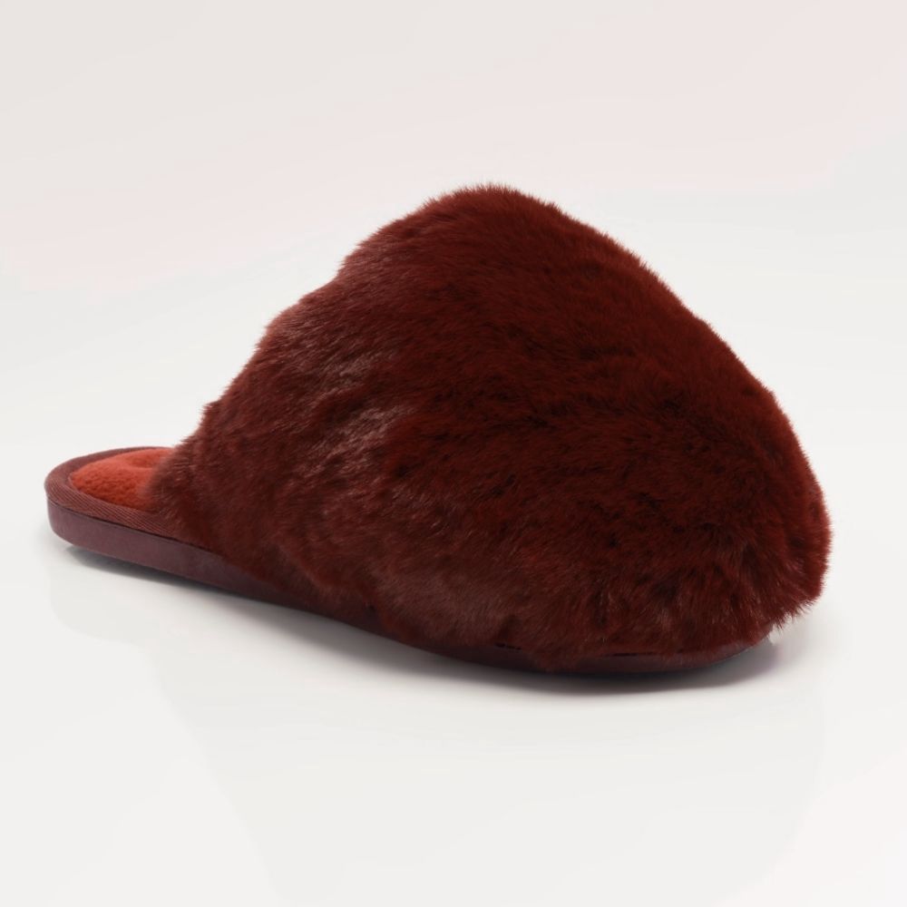 SNOWBALL SLIPPER, Color: CABERNET, Size: 6