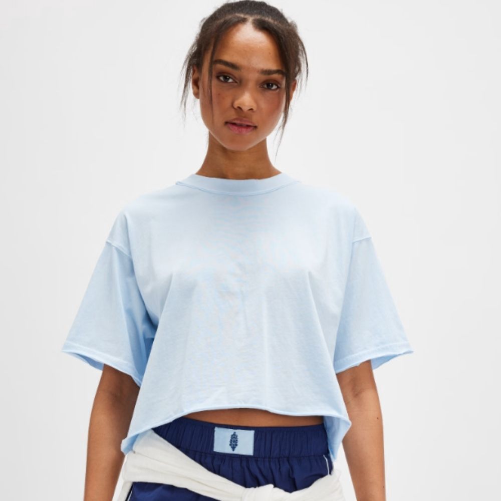 INSPIRE TEE ISS, Color: BASELINE BLUE, Size: SMALL