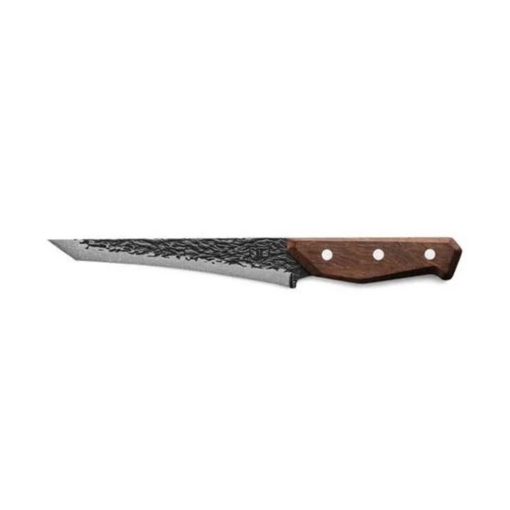 TRUE PRIMALFORGE BROWN STAINLESS STEEL 6&quot; TANTO SLICER KNIFE