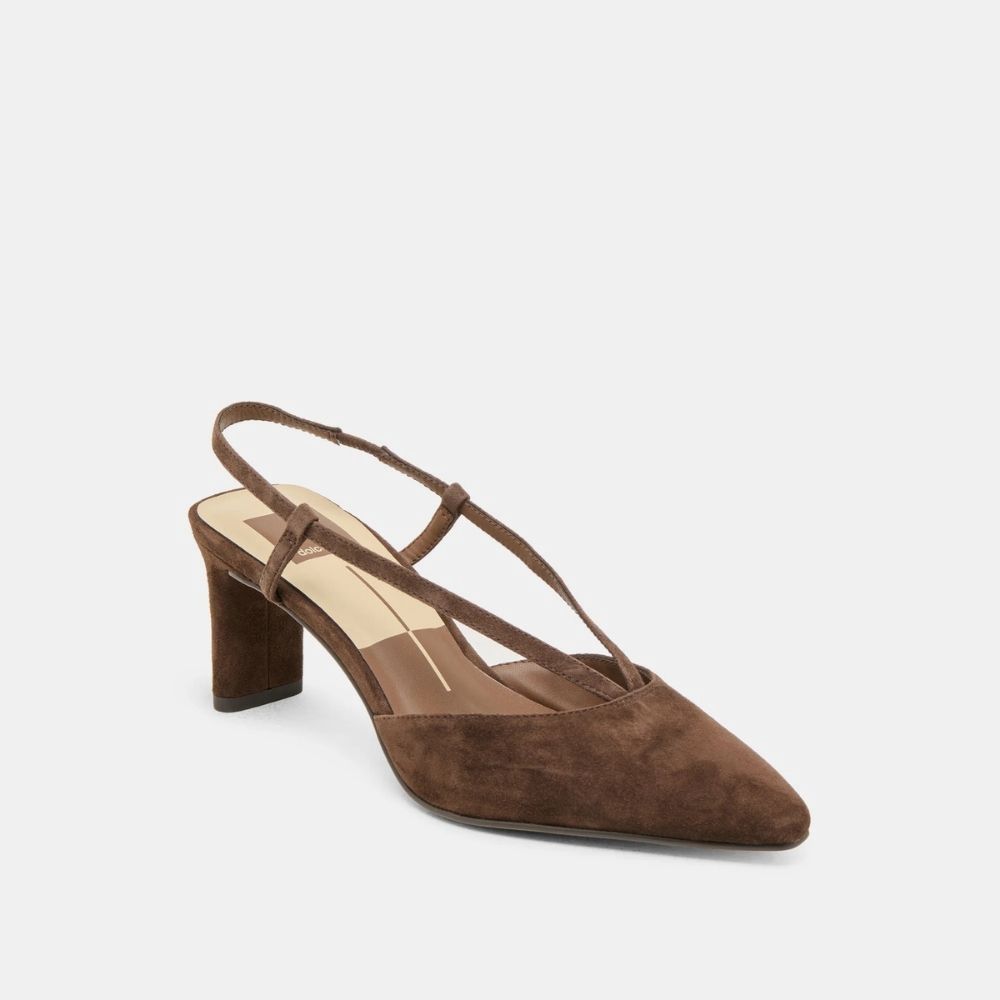 GINAY, Color: DARK BROWN, Size: 6