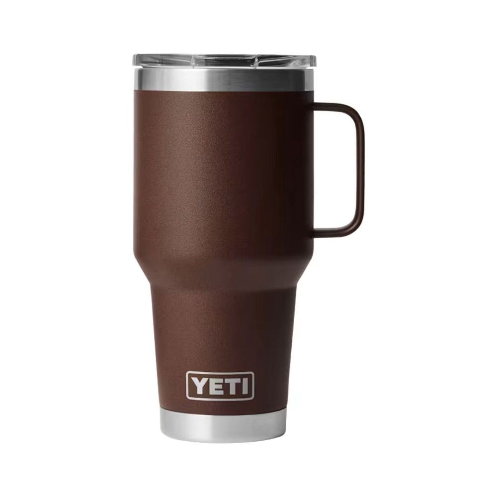 RAMBLER 30OZ TRAVEL MUG - STRONGHOLD LID, Color: WETLANDS BROWN
