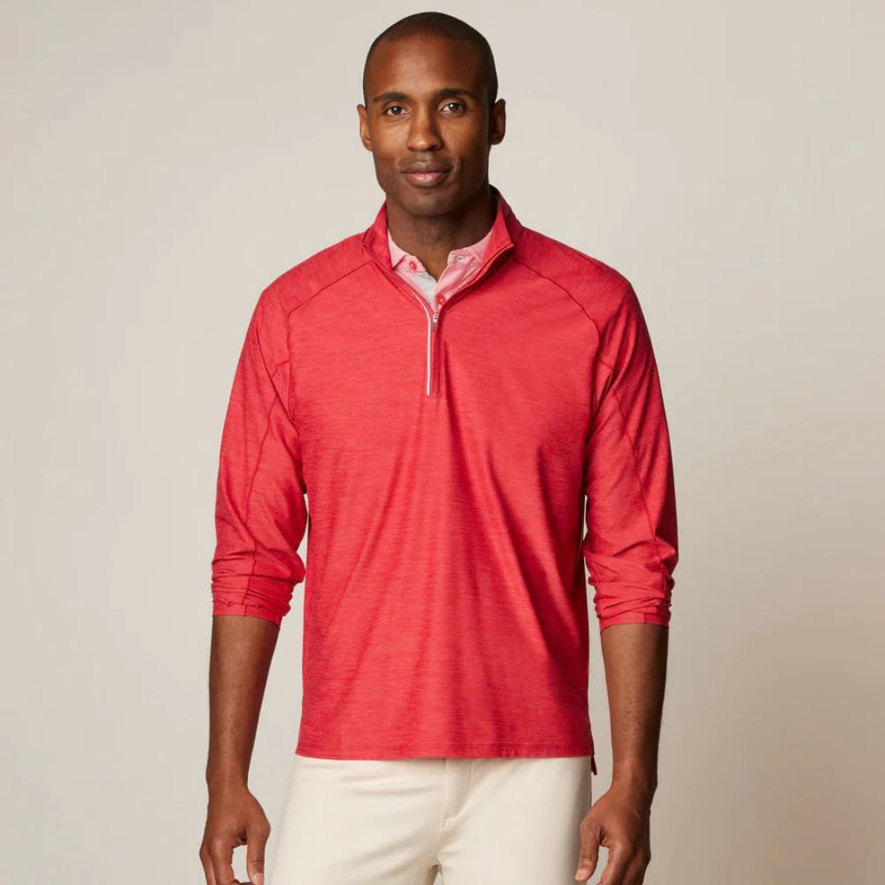 BAIRD PERFORMANCE 1/4 ZIP, Color: PAPRIKA, Size: L