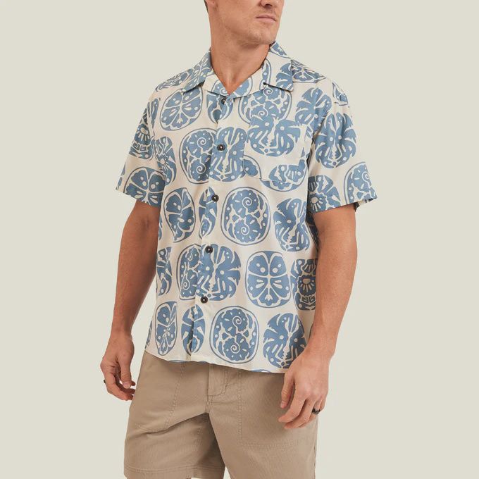 M MONOLOHA SHIRT, Color: SEA IDOLS BONE WHITE, Size: L
