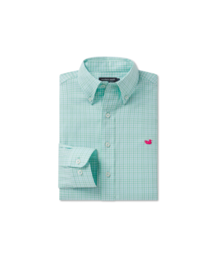 CAMPBELL PLAID DRESS SHIRT, Color: ANTIGUA BLUE | BIMINI GREEN, Size: 2XL