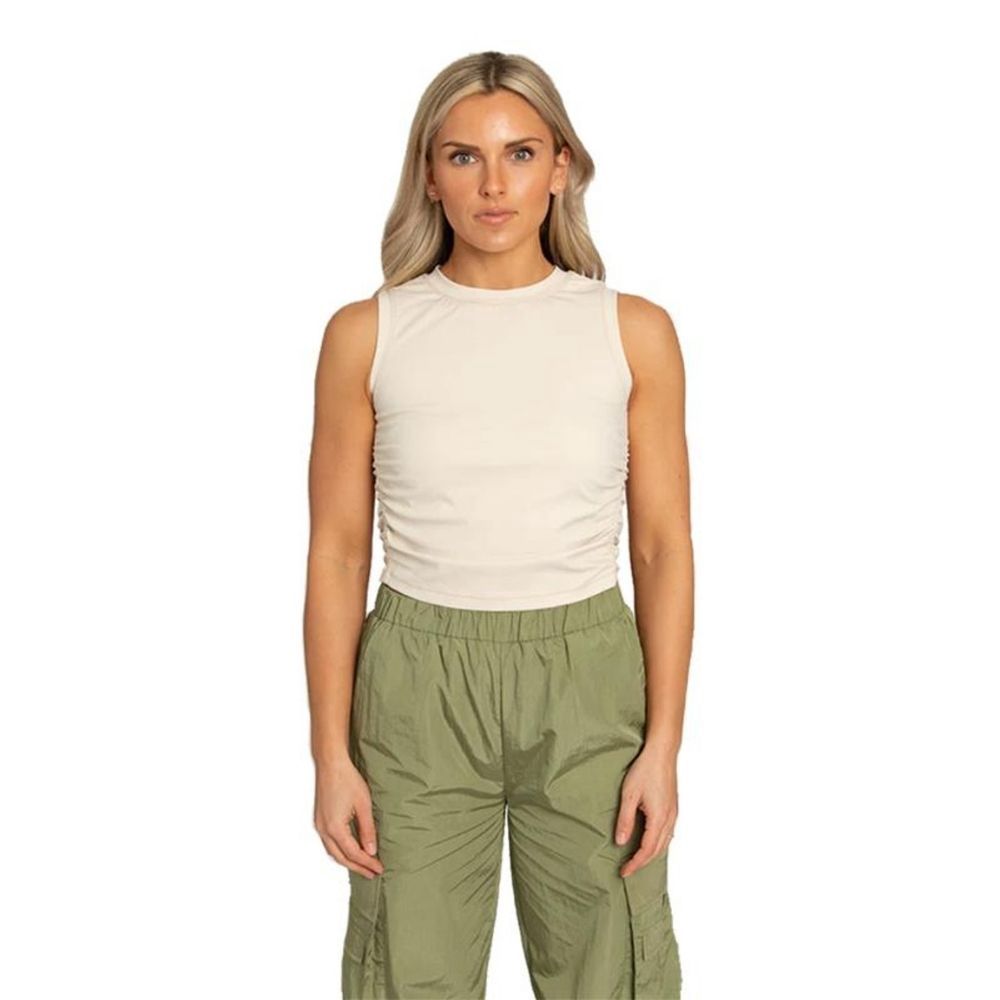 SAND SCRUNCH SHIRT, Color: SAND, Size: XS