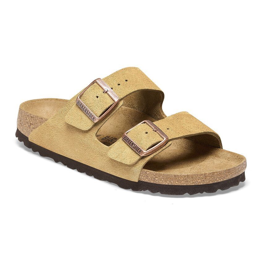 ARIZONA SOFT FOOTBED - SUEDE LEATHER, Color: LATTE CREAM, Size: EU46, Width: REGULAR FIT