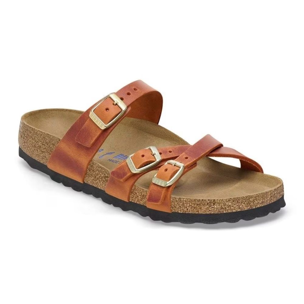 FRANCA - OILED LEATHER, Color: BURNT ORANGE, Size: EU41, Width: REGULAR FIT