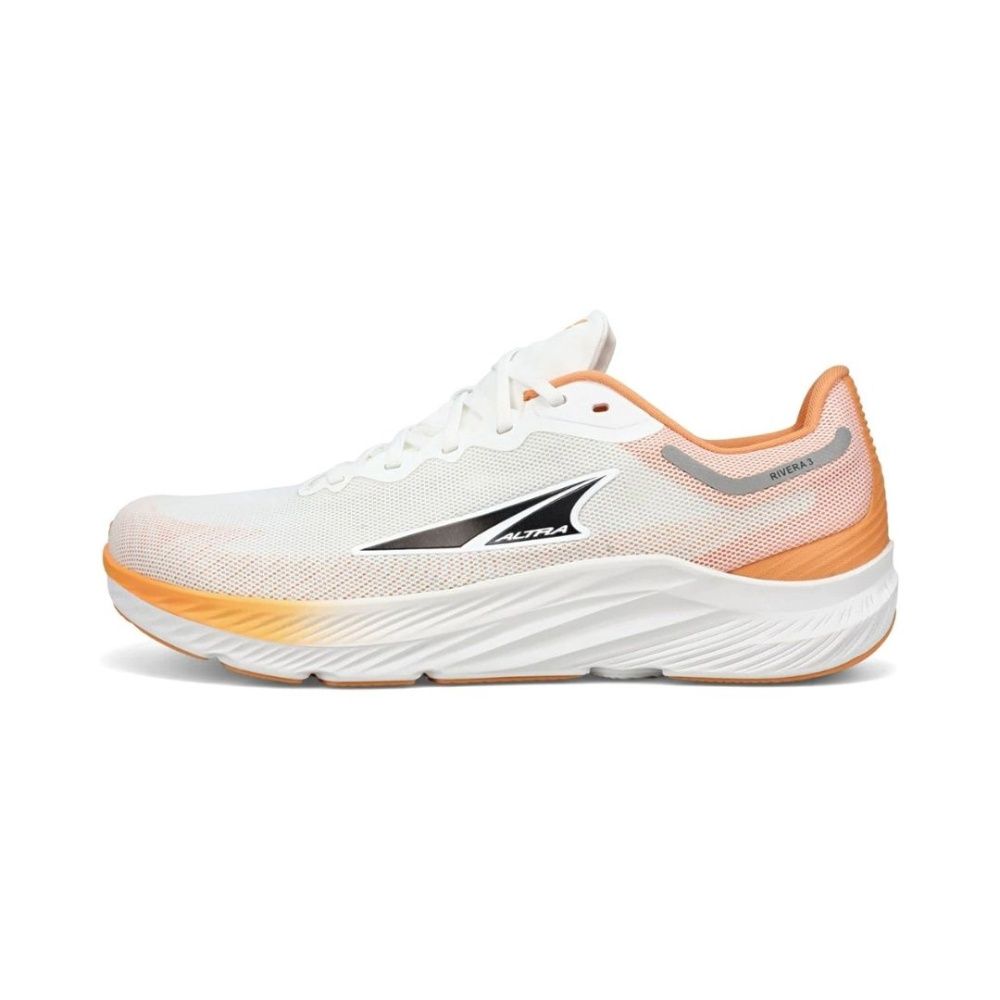M RIVERA 3, Color: WHITE | ORANGE, Size: 8