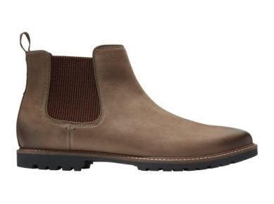MIDLAND LUG CHELSEA BOOT, Color: TRUFFLE NUBUCK | BLACK, Size: 9.5