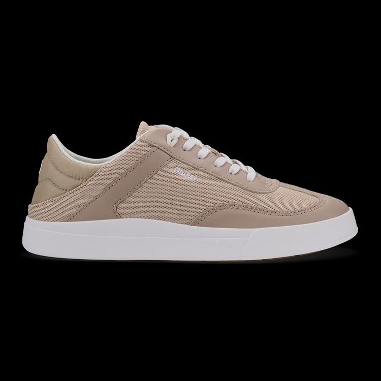 W HA'UPU HULU FULL GRAIN LEATHER SNEAKERS, Color: WILLOW | KNIT, Size: 9.5
