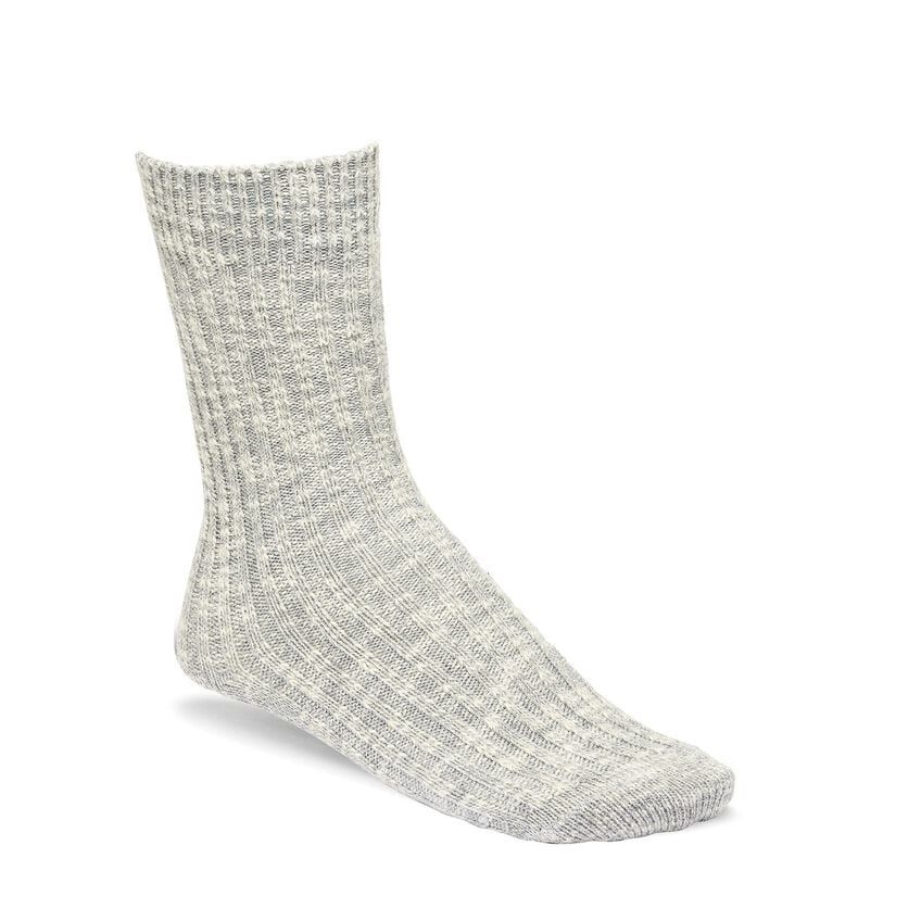 W COTTON SLUB - GRAY | WHITE, Color: GRAY | WHITE, Size: EU36-38