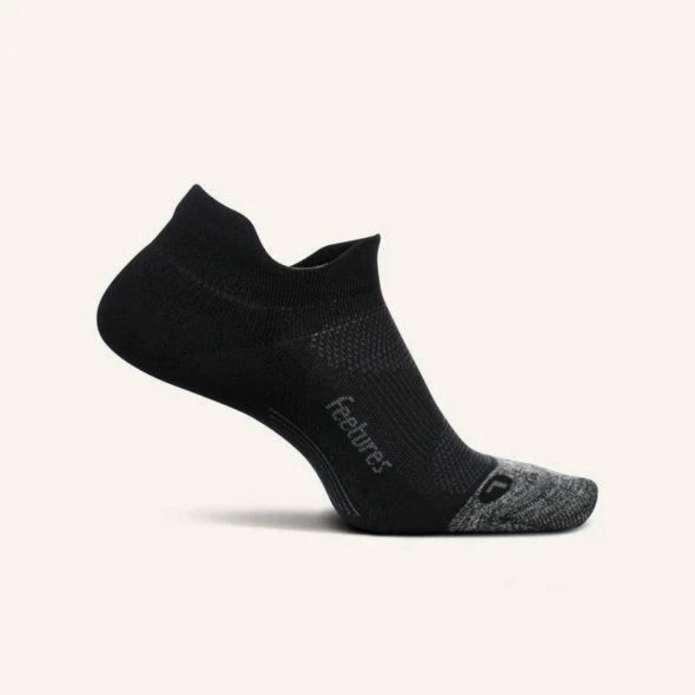 ELITE LIGHT CUSHION NO SHOW SOCK, Color: BLACK, Size: XL