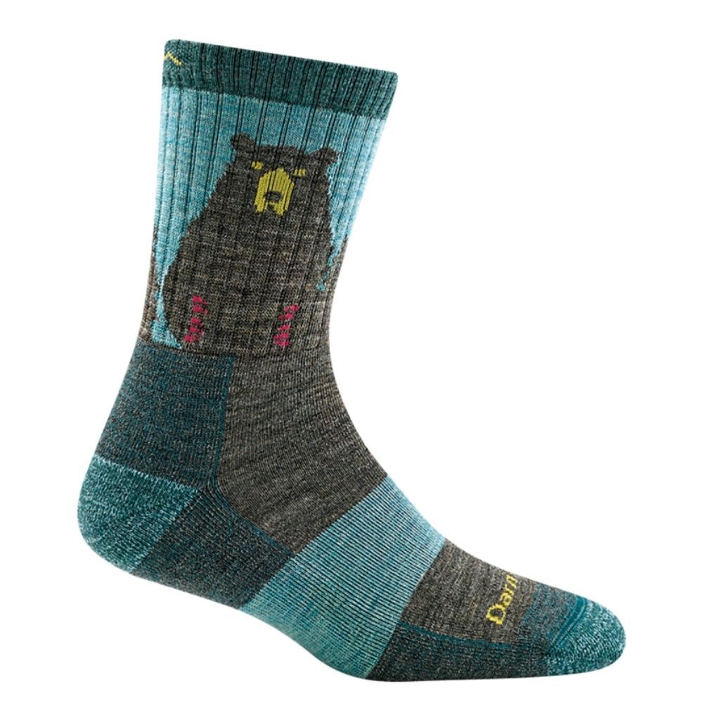 BEAR TOWN MICRO CREW LIGHTWEIGHT W/ CUSHION, Color: AQUA, Size: M