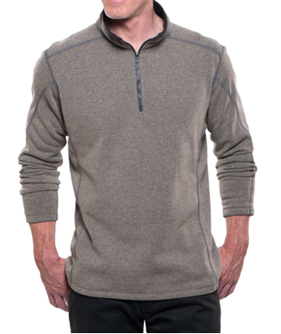 REVEL 1/4 ZIP, Color: OATMEAL, Size: XL