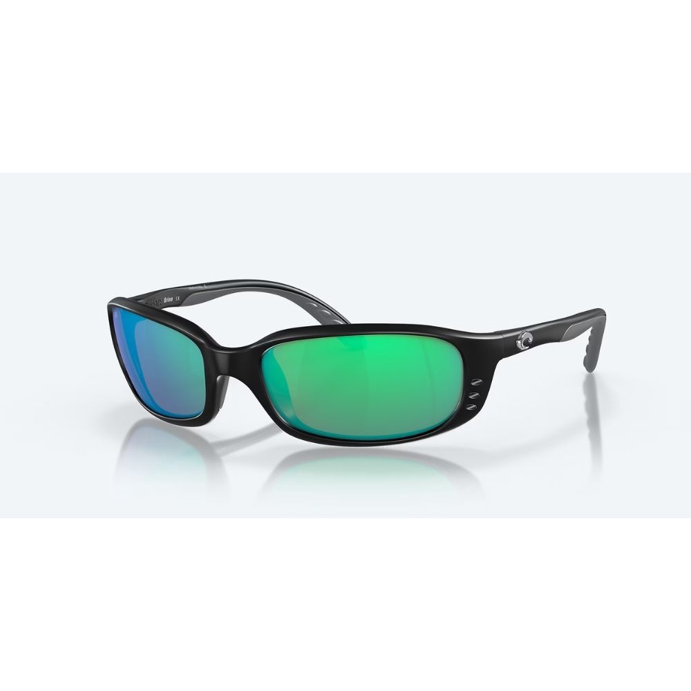 BRINE 06S9017, Color: MATTE BLACK, Lens: 580G, Style: GREEN  MIRROR