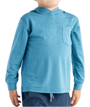 T BAMBOO SHADE HOODIE, Color: BLUESTONE, Size: 2T