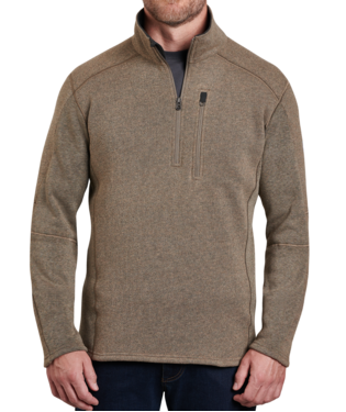 INTERCEPTR QUARTER ZIP, Color: OATMEAL, Size: L