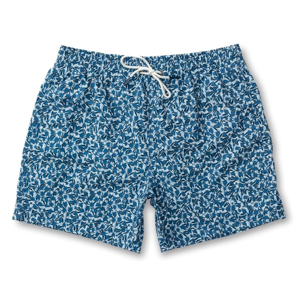 6IN PRINT SAILPORT SWIM SHORT, Color: SHADOW BLUE, Color Code: 992, Size: XXLARGE