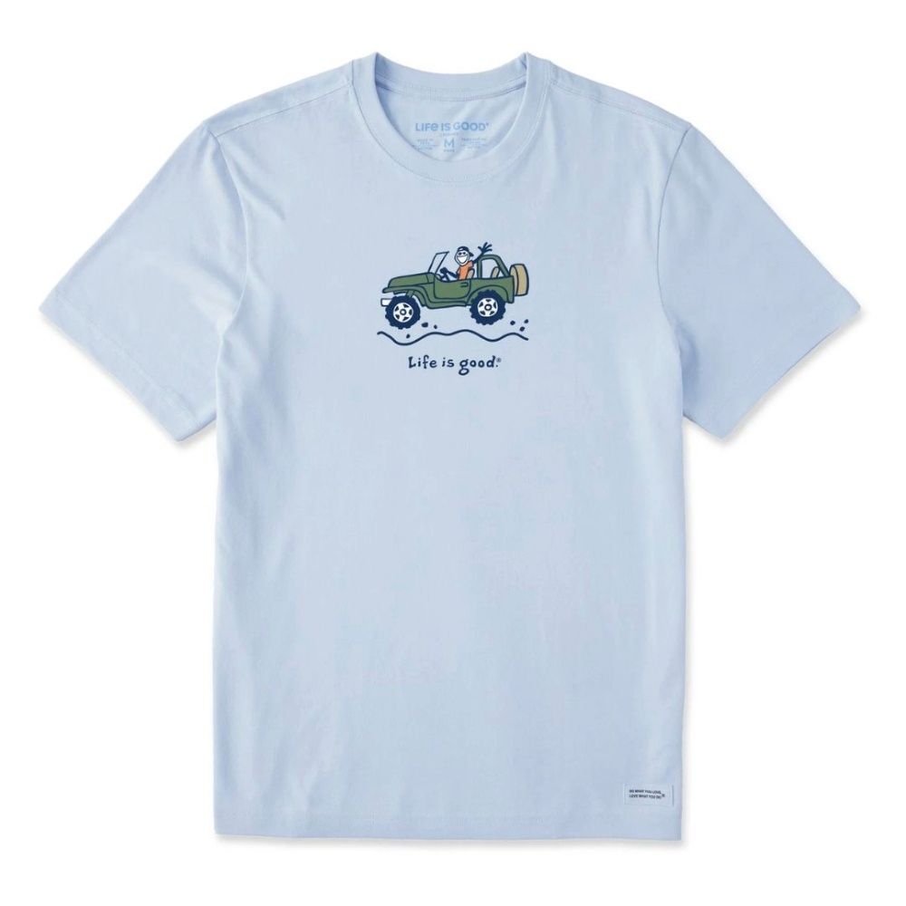 M OFFROAD JAKE SHORT SLEEVE CRUSHER, Color: M, Life is Good: GLACIER BLUE